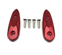 AL-mart Motorcycle Mirror Hole Rearview Mirror Block Off Base Decorative Plate Fits for Ya-maha YZF-R25/R3 2015-2023 YZF-R15 2017-2023(Red)