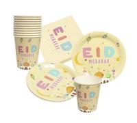 Al-Muallim Books Eid Kids 9oz Paper Cups - 10PCS Disposable Drink Cups for Eid & Ramadan Parties