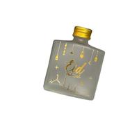 Al-Muallim Books Eid Mubarak Glass Water Bottle - 100ml Ramadan Gift - Portable Mini Bottle