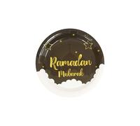Al-Muallim Books Sheep Ramadan 9-Inch Paper Plates - 10PCS Eid Party Tableware (Disposable Plates