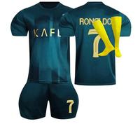 Al NASSR FC 2023-2024 Boys' Football Kit - Training Shirts, Shorts, and Socks for Kids and Adults (No.7, Kids 4-5 Years)