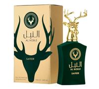 Al Noble Safeer - Luxurious Unisex Perfume with Bold, Elegant Scent for Men and Women, Iconic Green and Gold Design Bottle 100ML