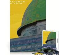 Al Quds Palestine Poster Jigsaw for Teenagers1000 Pieces Calm Game Bright Color Fun Challenge Christmas Surprise (50x75cm)