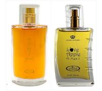 Al-Rehab Choco Musk & Love Apple Eau de Parfum Spray Set, Sweet Chocolate, Vanilla & Fresh Apple Scent, 50ml Each, Pack of 2