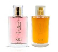 Al Rehab Choco Musk & Marshmallow EDP Spray Set (2-Pack, 50ml / 1.7oz Each) - Long-Lasting Gourmand Eau de Parfum, Sweet Vanilla & Chocolate Fragrance Duo for Men and Women