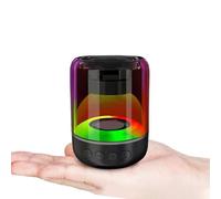 Al salama Mini Quran Speaker Lamp, 3D Transparent Shell with Water Wave Light, Bluetooth 5.0, HD 360° Surround Sound & Bass, APP/Remote Control, 18 Reciters & 15 Languages, Ideal Muslim Gift