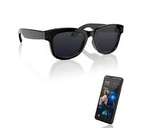 Al Smart Glasses with ChatGPT & 800W Camera Video Recording, Sunglasses for Real-TimeTranslation, MusicControl, ElS Stabilization|WiFi/Bluetooth 5.3 Smart Eyewear for Travel, Meeting