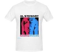 Al Stewart Russians Americans Tour T-Shirt White Graphic Unisex Tee Shirt 3XL