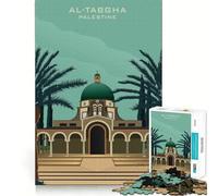 AL TABGHA PALESTINE DESIGN Jigsaws for Adults1000 Pieces Indoor Play Precise Connection Family Game Furniture Decor (38x26cm)
