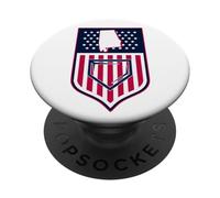 Alabama Baseball Shield Stars and Stripes State Graphic Flag PopSockets Adhesive PopGrip