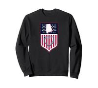 Alabama Baseball Shield Stars and Stripes State Graphic Flag Sweatshirt