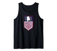 Alabama Baseball Shield Stars and Stripes State Graphic Flag Tank Top