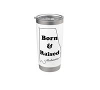 Alabama Born & Raised Stainless Steel Insulated Tumbler