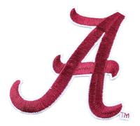 Alabama Crimson Tide A Logo Iron On Embroidered Patch Small