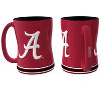 Alabama Crimson Tide Cardinal by Boelter Brands 15 oz Relief Mug