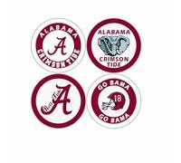 Alabama Crimson Tide Stickers 1.5 inch University of Alabama Stickers Car Window Water Bottle Phone Roll Tide Gift for Men and Women Football Fans(500 Pcs/roll)