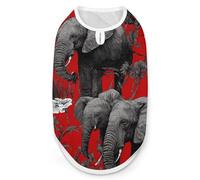 Alabama Elephants Breathable Dog Shirts Clothes Printed Sleeveless Vest Soft Summer Tank Top for Small Medium Large Pet