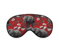 Alabama Elephants Comfortable Sleep Mask with Adjustable Strap Soft Eyeshade for Night Sleeping Flight Nap Travel