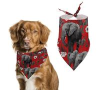Alabama Elephants Funny Dog Bandana Soft Triangle Pet Bibs Summer Puppy Scarf Tie Neckerchief for Dogs Cats Pets