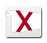 Alabama Flag Map Mouse Mat Mouse Pad 11.8" x 9.8" Alabama Decor Color:Alabama