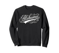 Alabama Floral Script Heart State Pride Feminine Design Sweatshirt