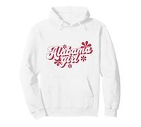 Alabama Girl Floral Retro Groovy State Pullover Hoodie