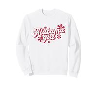 Alabama Girl Floral Retro Groovy State Sweatshirt