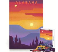 Alabama Jigsaw Puzzles for Adults 1000 Mind Exercise Stress Free Fun Crisp Edges Thoughtful Gift (38X26CM)
