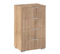 Alabama Narrow Chest - 4 Drawer - Sonoma Oak