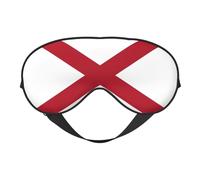Alabama State Flag Comfortable Sleeping Aid Soft Eye Mask Adjustable Blackout Cover Reversible Night Rest