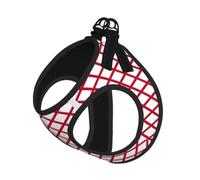 Alabama State Flag Pet Leash Vest For Small Dogs Cats Reflective Adjustable Soft Outdoor Walking Hiking Training