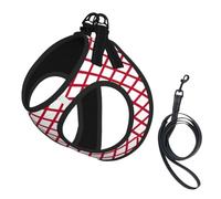 Alabama State Flag Pet Leash Vest For Small Dogs Cats Reflective Adjustable Soft Outdoor Walking Hiking Training