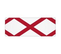Alabama State Flag Premium Spill-Proof Stain-Resistant Cloth Gaming Mouse Pad 800 X 300 X 3 Mm Long Desk Pad