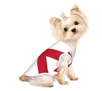 Alabama State Flag print Dog Shirts for Small Dogs Stretchy T-Shirts Lightweight Tank Top Sleeveless Striped Vest
