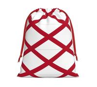 Alabama State Flag Print Gift Drawstring Bag Reusable For Holiday Party Favors Birthday Presents Pouch