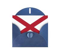 Alabama State Flag Print Greeting card Blank card with envelope,Unique Designs for Festivals Invitations