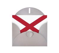 Alabama State Flag Print Greeting card Blank card with envelope,Unique Designs for Festivals Invitations