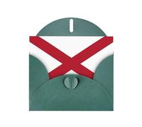 Alabama State Flag Print Greeting card Blank card with envelope,Unique Designs for Festivals Invitations