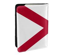 Alabama State Flag Print Passport Holder Cover Wallet Passport Cover, Passport Wallet Case for Cards and Documents
