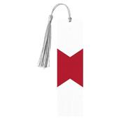 Alabama State Flag Print Wooden Bookmarks Colorful Tassels,Decor Crafts,Book Lovers' Delight Accessories