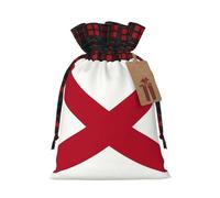 Alabama State Flag Printing Christmas Drawstring Gift Bags Packaging Birthday Anniversary Celebration