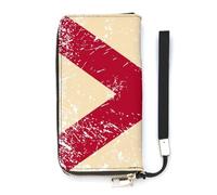 Alabama State Flag Slim Wallet for Women Long Purse Cute Clutch Wristlet Handbag Card Holders