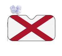 Alabama State Flag Sun Shade - Folding Car Front Window Sunshade for Cars SUV Trucks,Max UV Blocking and Keep The Vehicle Cool