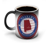 Alabama State Logo Funny Mug Coffee Tea Cup Color Changing Heat Sensitive for Home Office