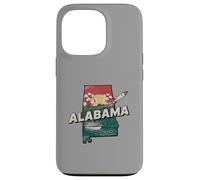 Alabama State Map Road Trip Montgomery Mobile Tuscaloosa Case for iPhone 13 Pro