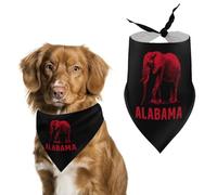 Alabama States Elephant Cute Dog Bandanas Adjustable Bibs Puppy Neckerchief for Cat Triangle Pet Scarf Summer