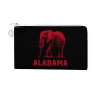 Alabama States Elephant Printed Zero Wallet for Unisex