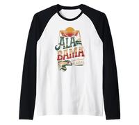 Alabama Sweet Home State - Bama Pride Outdoor Graphic Raglan Baseball Tee