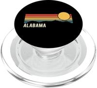 Alabama USA Retro Sunset Style Design PopSockets PopGrip for MagSafe