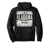 Alabama vintage state Est 1819 proud patriot flag stars Bama Pullover Hoodie